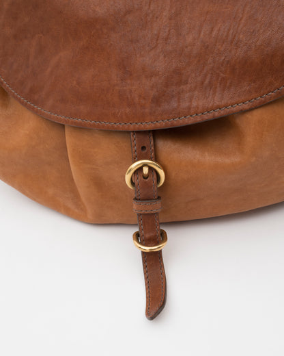 2000s MIU MIU Two Tone Tan & Brown Hobo Bag
