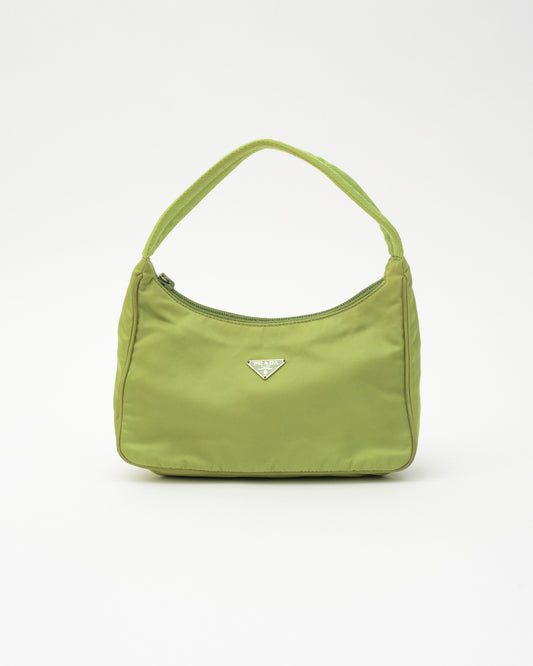 VTG PRADA Chartreuse Mini Hobo Bag