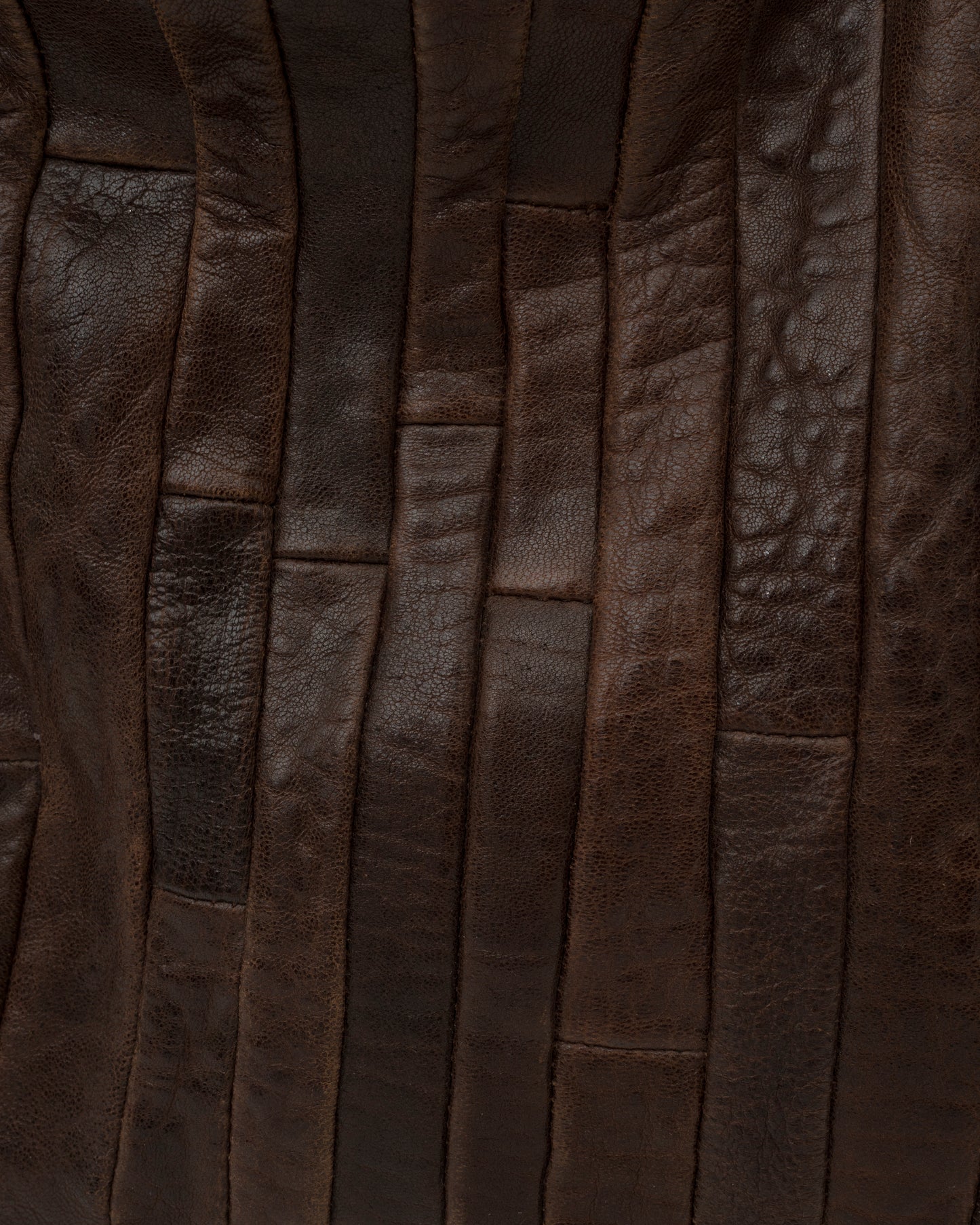 2000s MIU MIU Chocolate Patchwork Leather Bag
