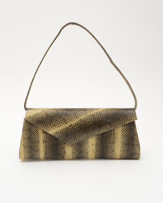 VTG AZIROO Snakeskin Baguette Bag