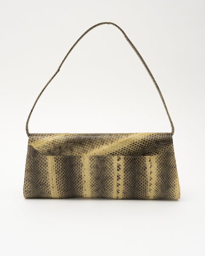 VTG AZIROO Snakeskin Baguette Bag