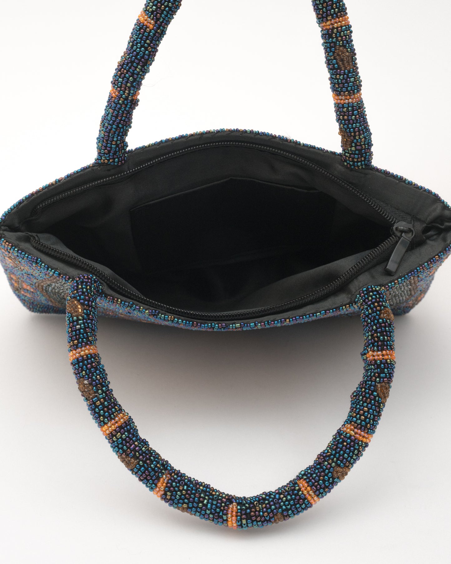 VTG Blue Beaded Purse
