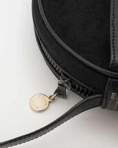 90s CELINE C Macadam Black Crossbody Bag