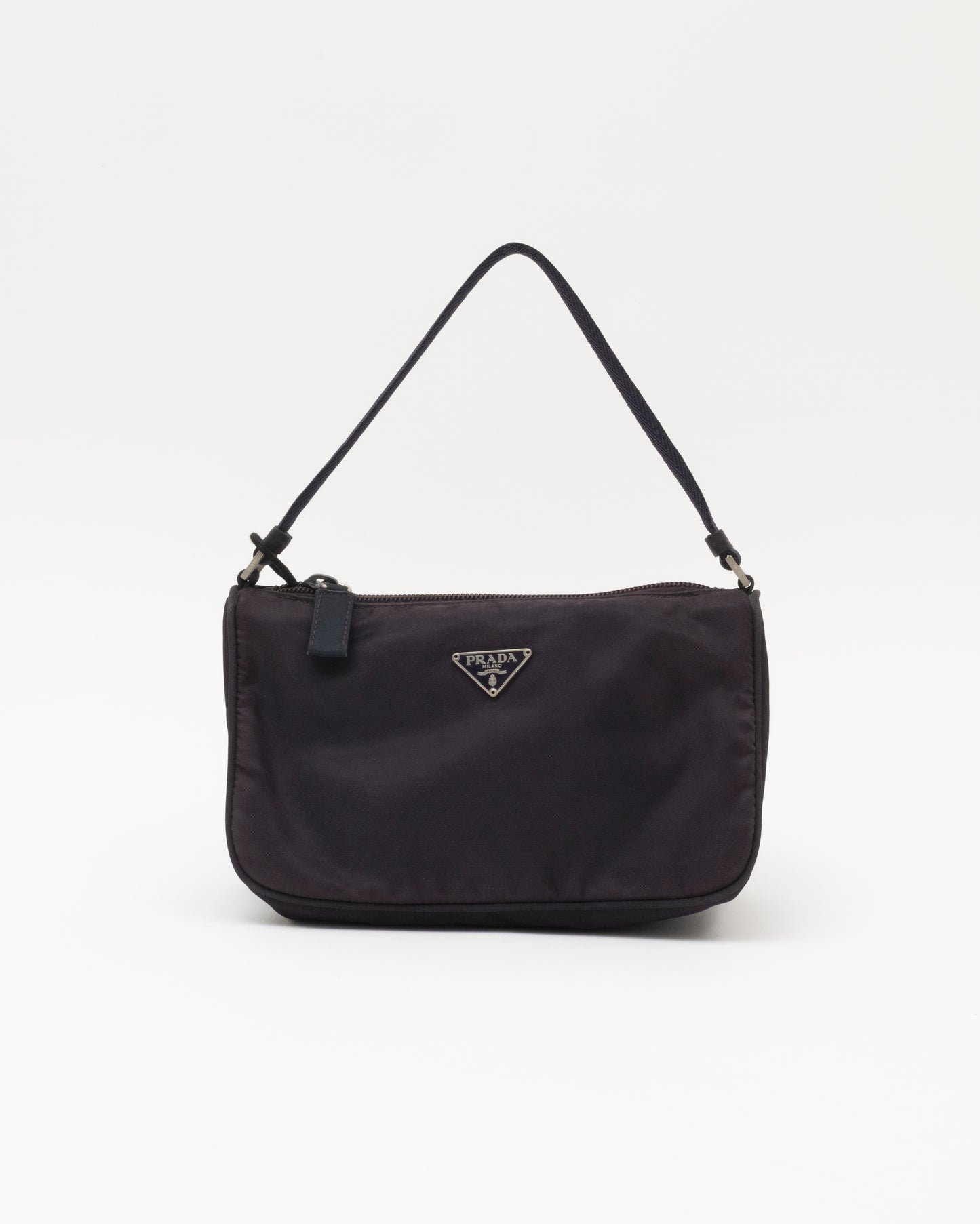 90s PRADA Tessuto Plum Mini Bag
