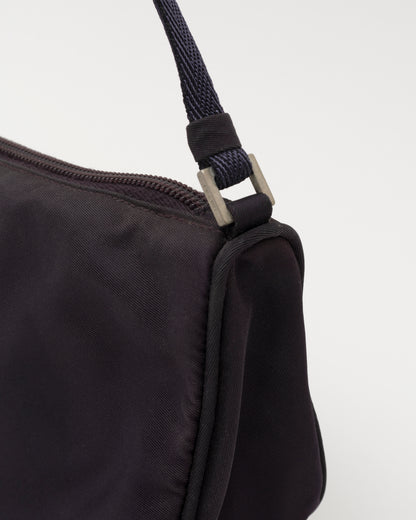90s PRADA Tessuto Plum Mini Bag
