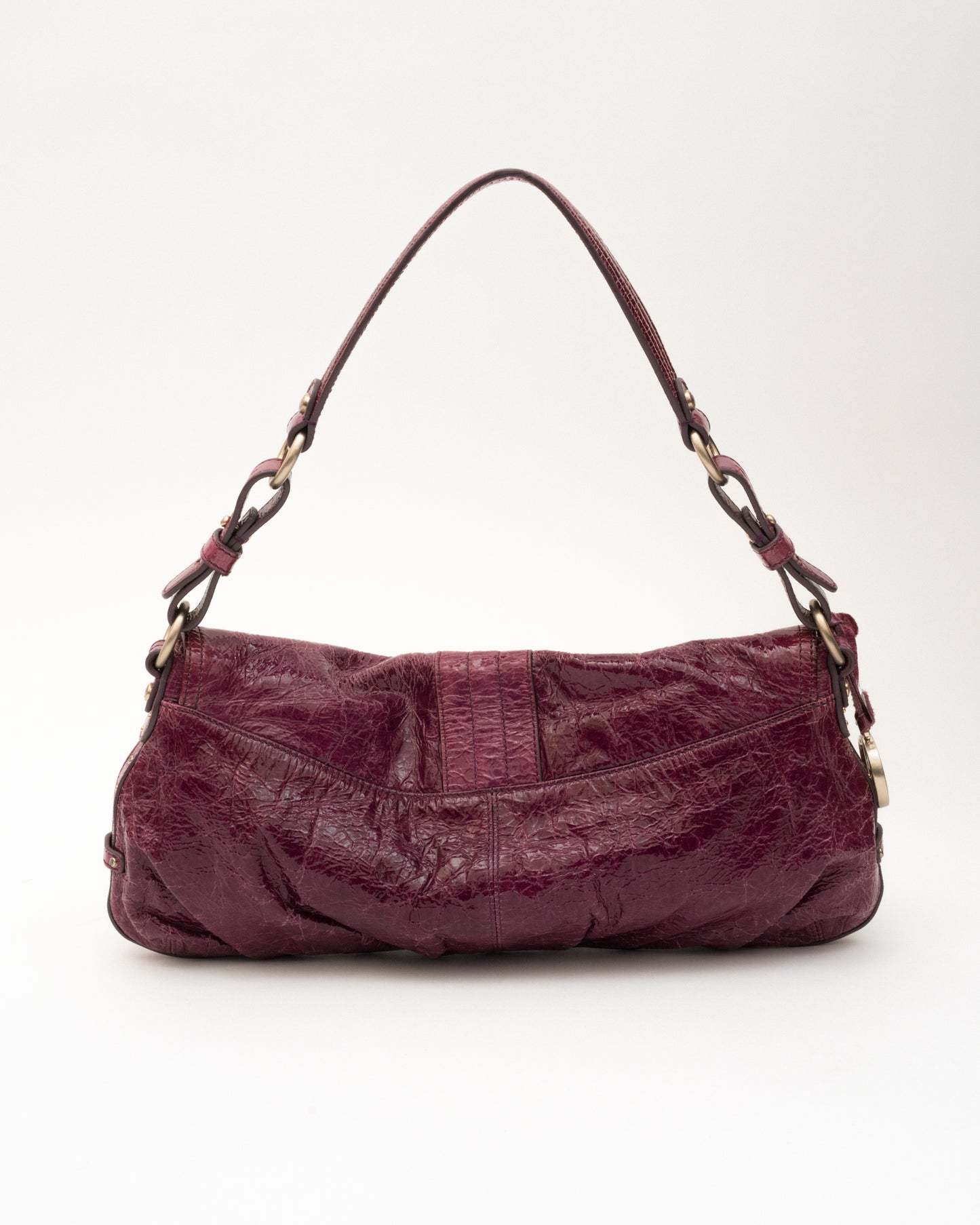 VTG HAYDEN HARNETT Pink Patent Leather Hobo Bag