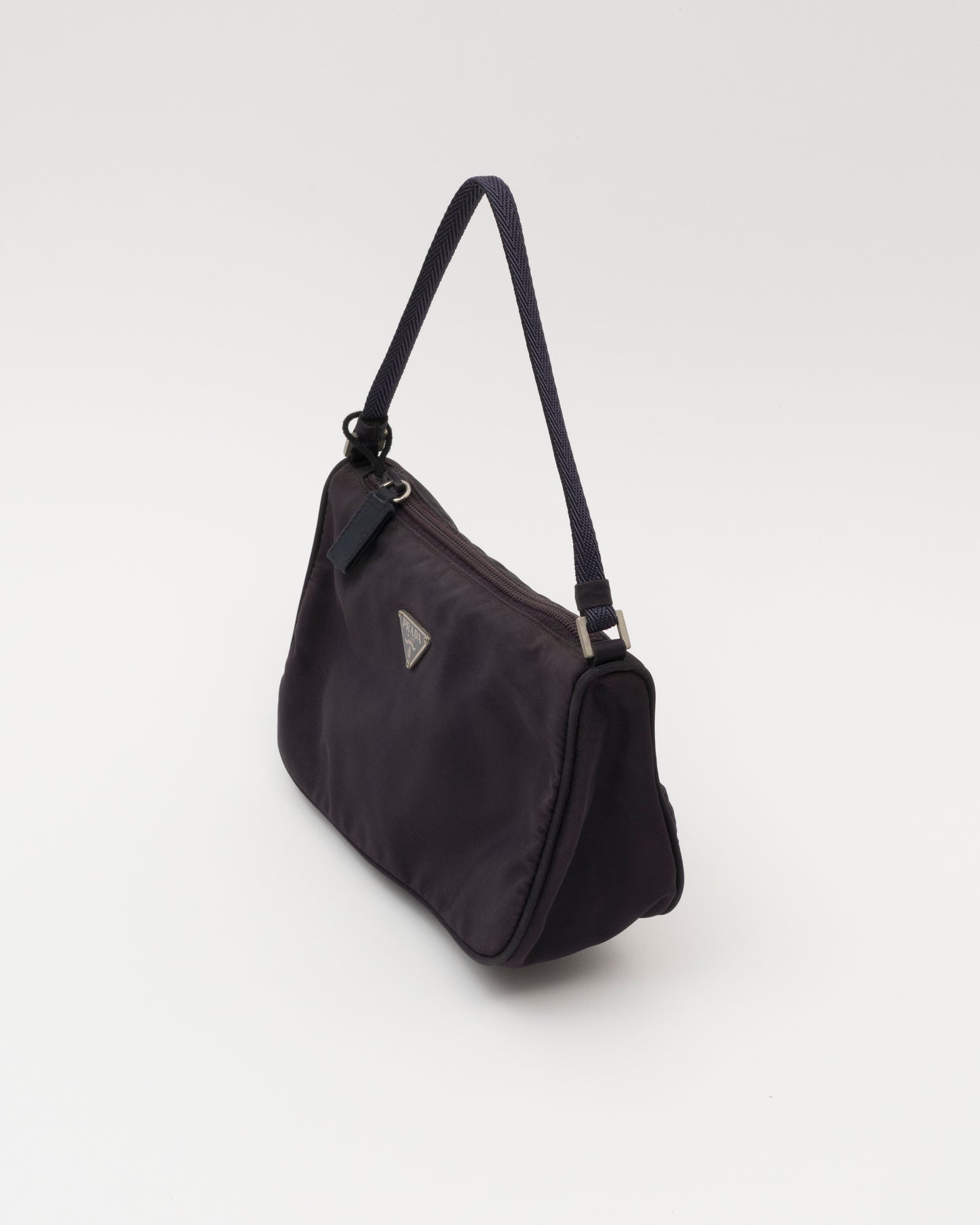 90s PRADA Tessuto Plum Mini Bag