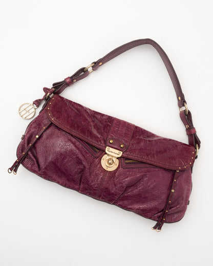 VTG HAYDEN HARNETT Pink Patent Leather Hobo Bag