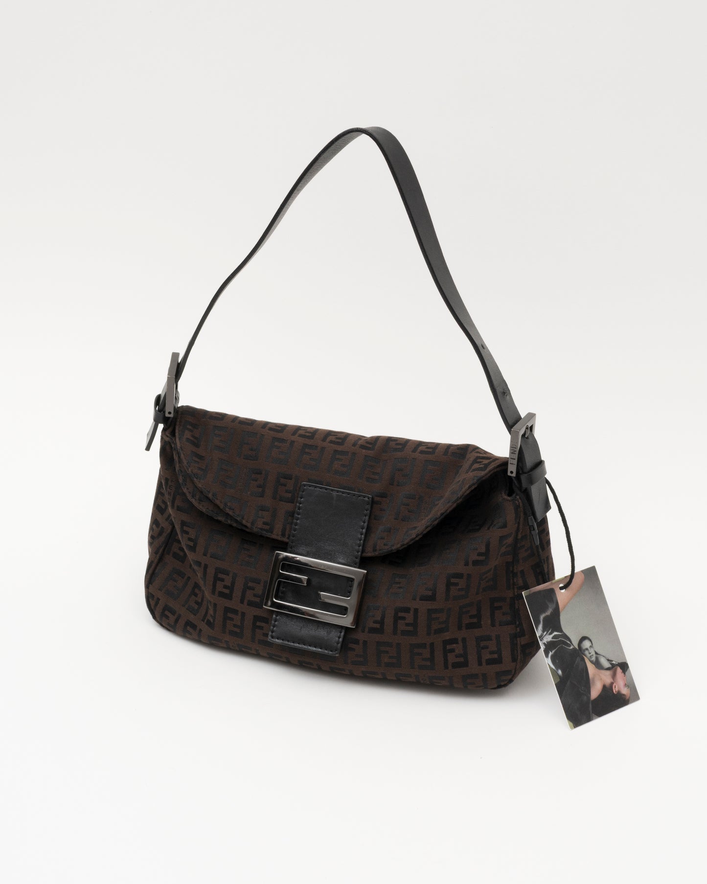 2000s FENDI Zucca Mamma Baguette Shoulder Bag