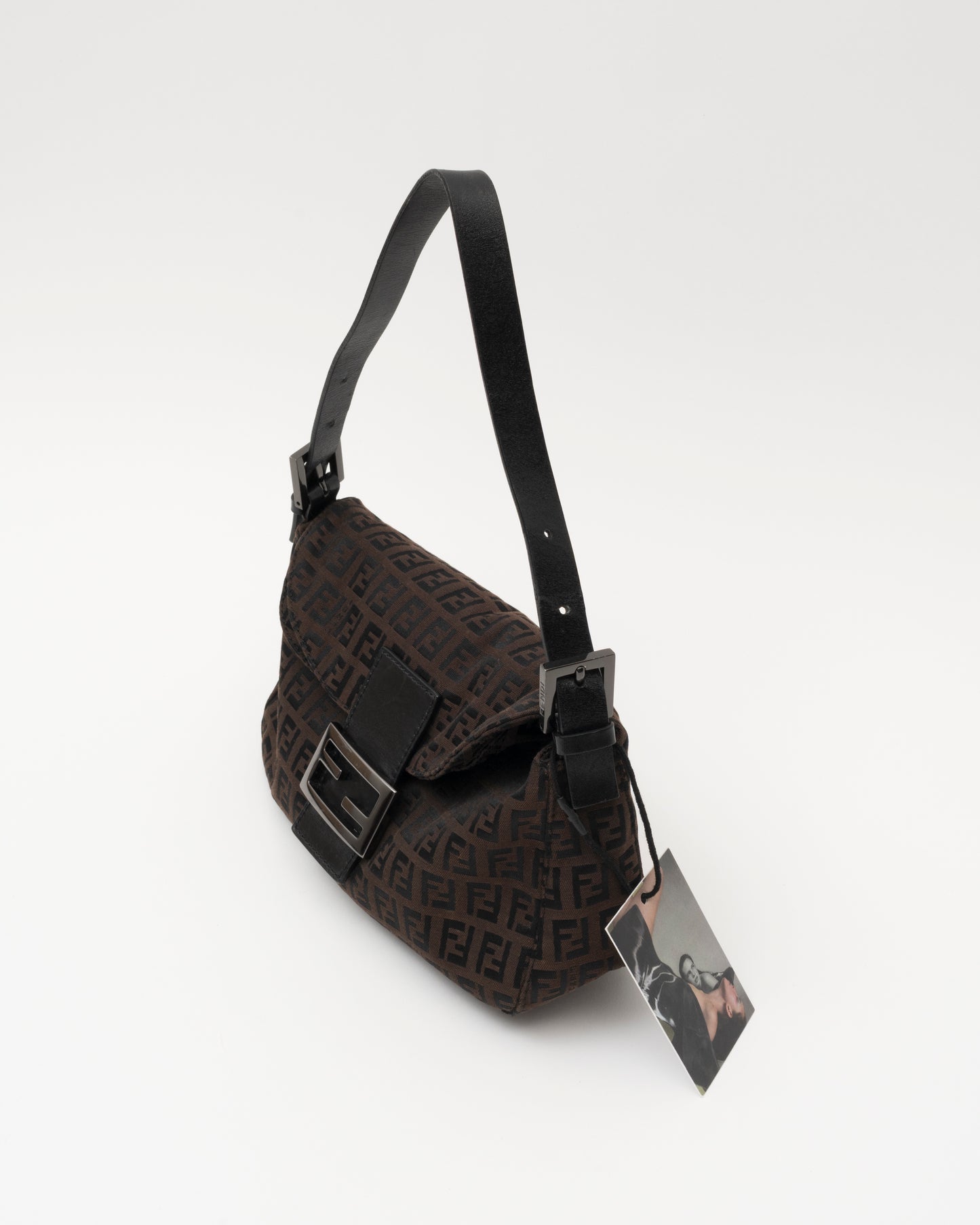 2000s FENDI Zucca Mamma Baguette Shoulder Bag