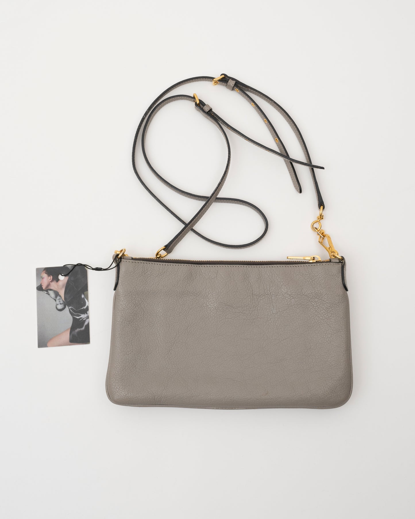 2000s MIU MIU Two Tone Metallic Shoulder Bag