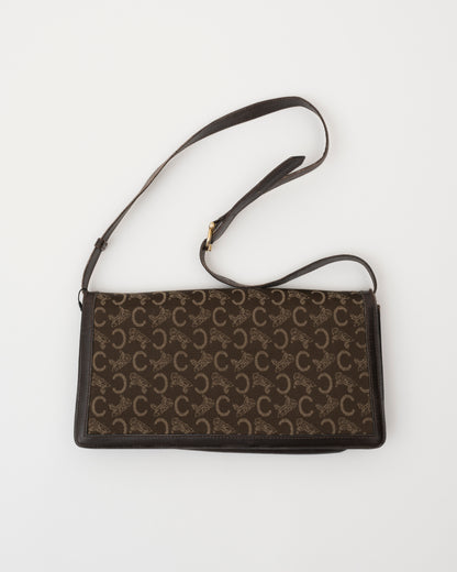 90s CELINE Brown Sulky Shoulder Bag