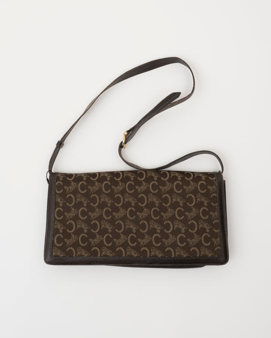 90s CELINE Brown Sulky Shoulder Bag
