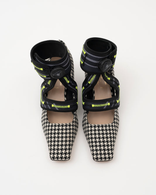 AW2022 CHRISTIAN DIOR 62-22 X ROGER VIVIER Houndstooth Pumps (7.5)