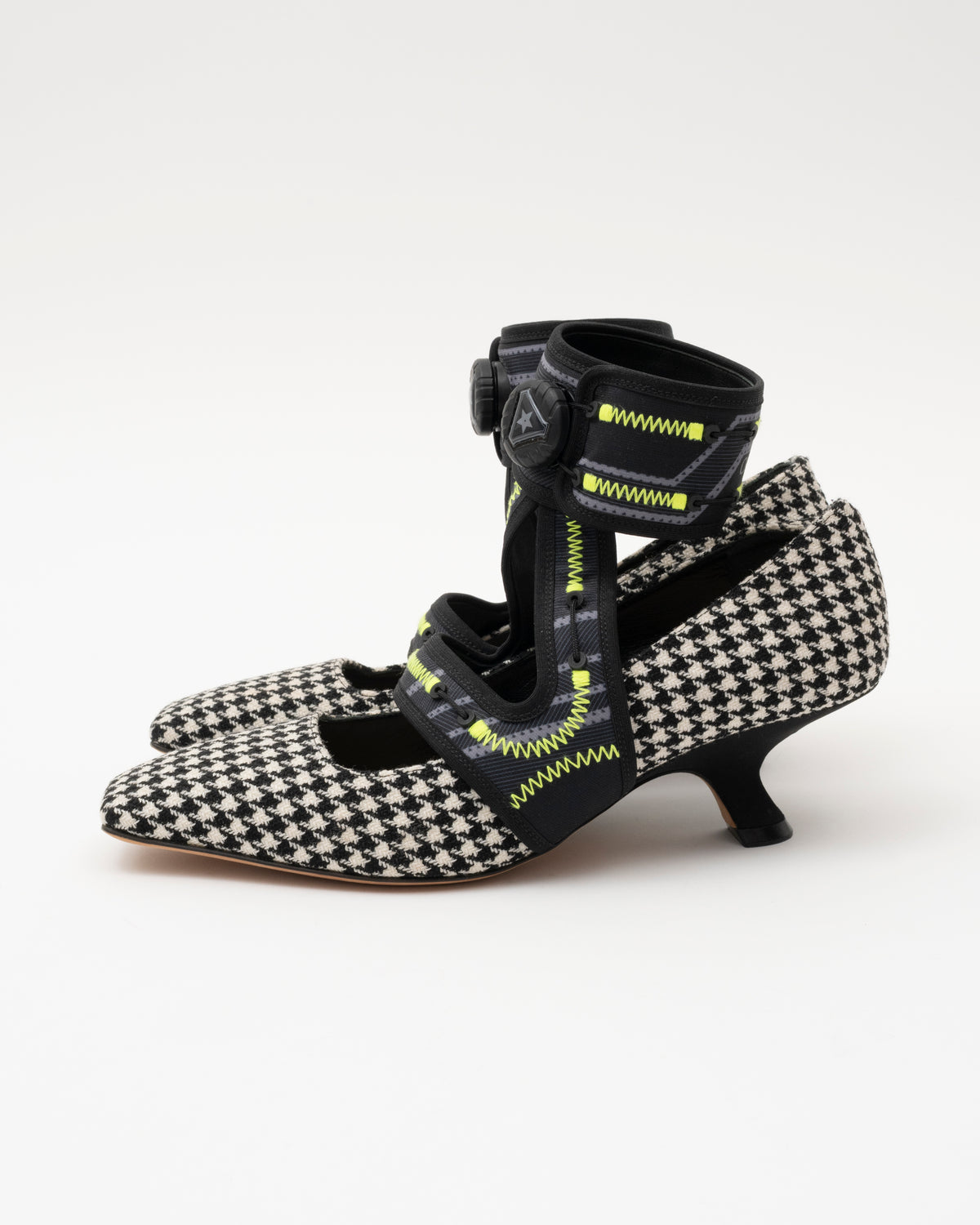 AW2022 CHRISTIAN DIOR 62-22 X ROGER VIVIER Houndstooth Pumps (37.5)