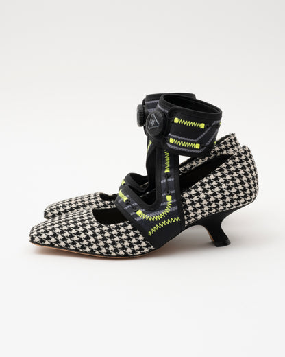 AW2022 CHRISTIAN DIOR 62-22 X ROGER VIVIER Houndstooth Pumps (37.5)