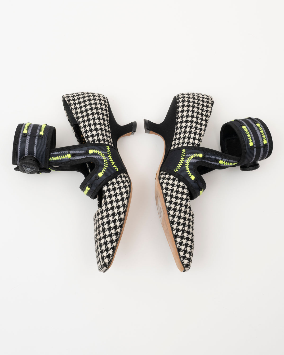 AW2022 CHRISTIAN DIOR 62-22 X ROGER VIVIER Houndstooth Pumps (37.5)