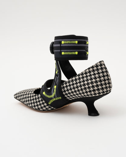 AW2022 CHRISTIAN DIOR 62-22 X ROGER VIVIER Houndstooth Pumps (37.5)