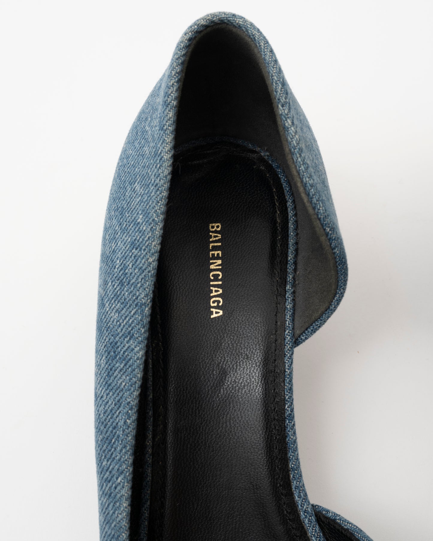 2019 BALENCIAGA Denim Logo Heels (7)