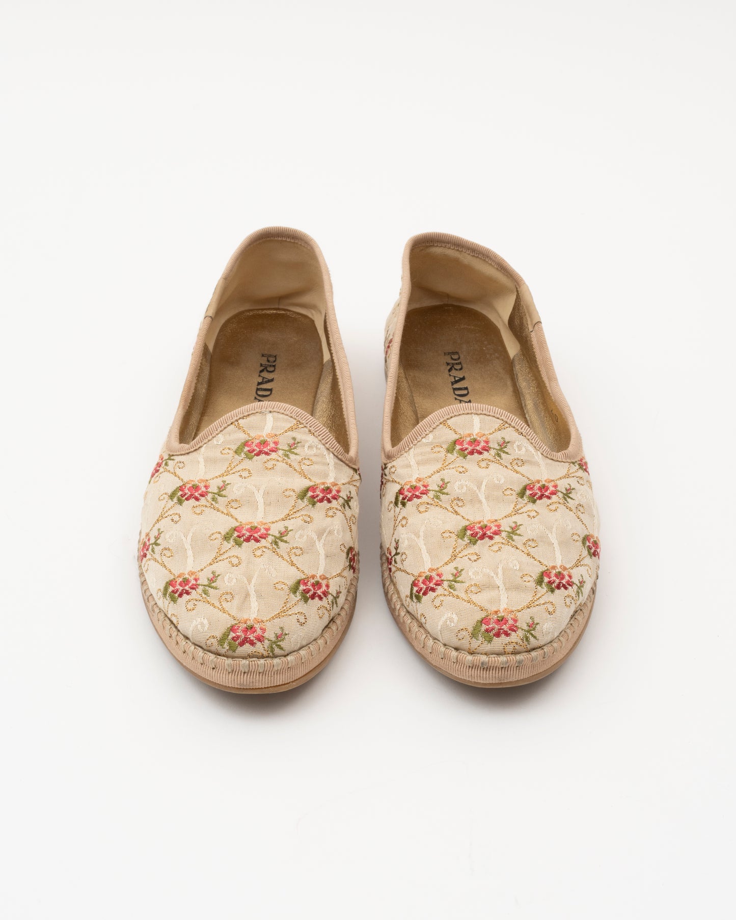 SS2003 PRADA Milano Floral Brocade Flats (40)