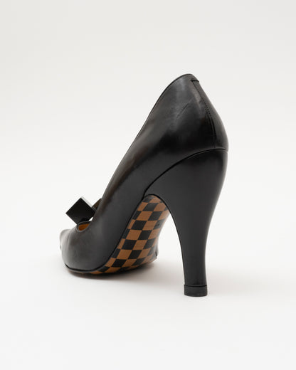 2011 LOUIS VUITTON Black Dice Heels (8.5)