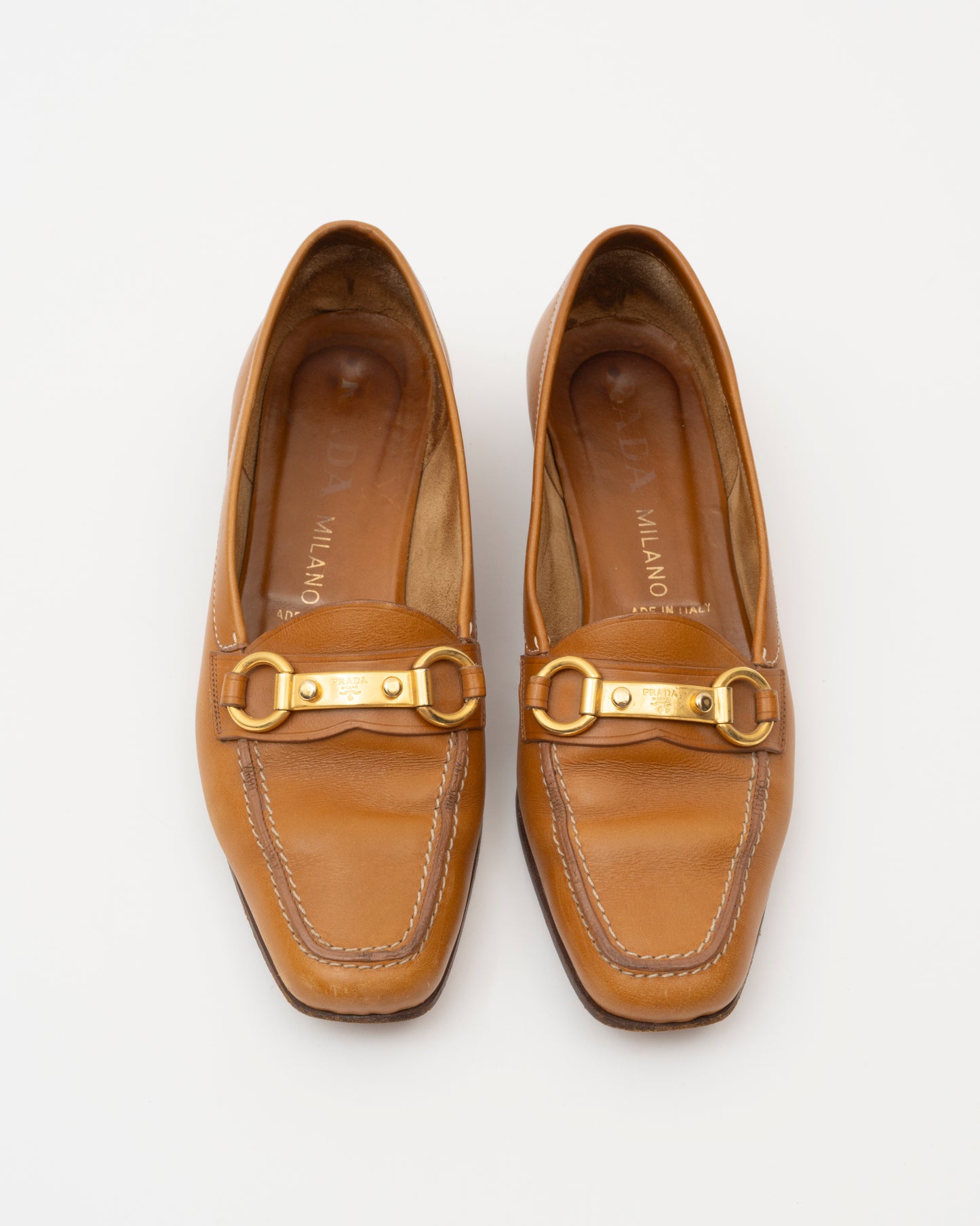 90s PRADA Toffee Loafers (37)
