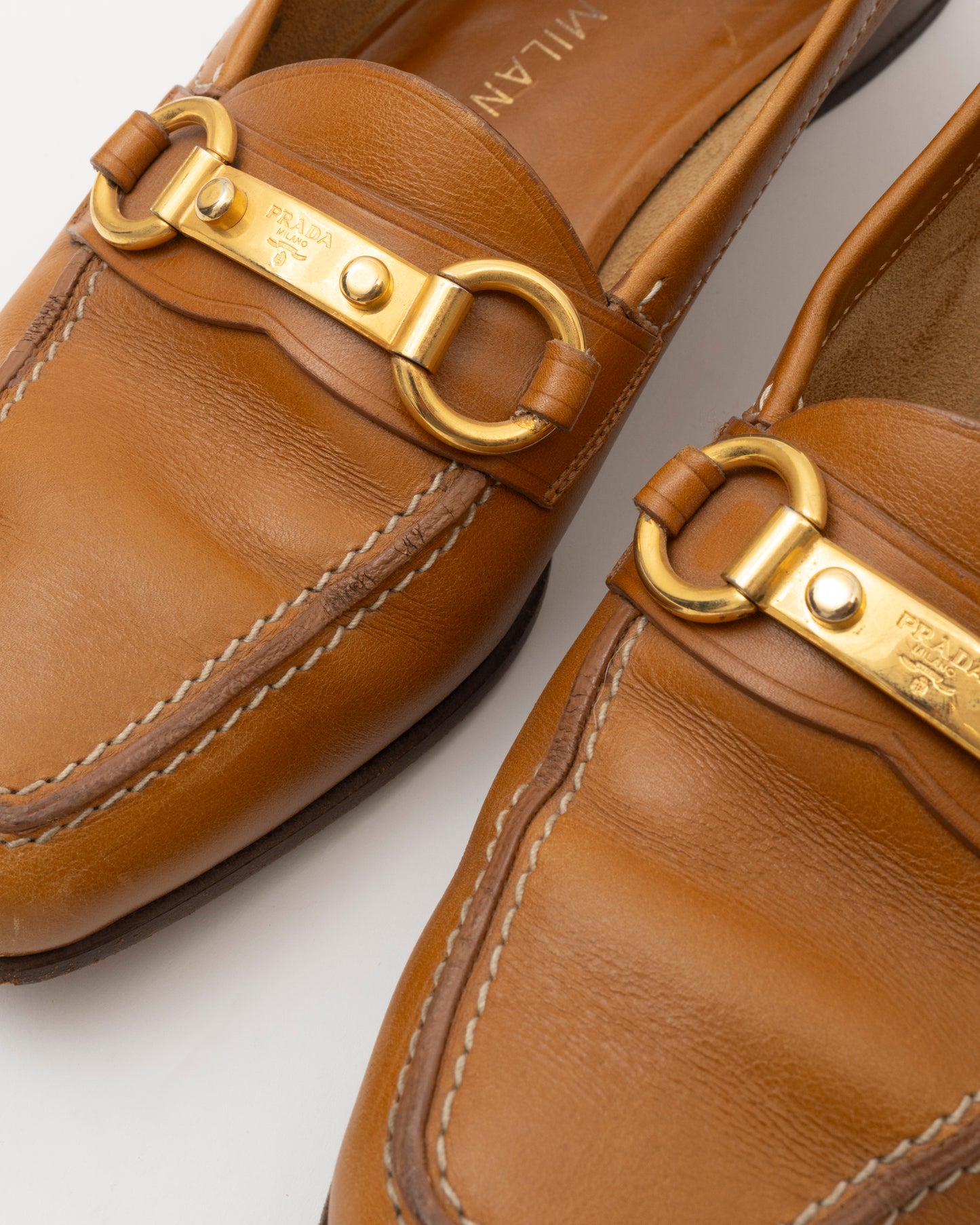 90s PRADA Toffee Loafers (37)