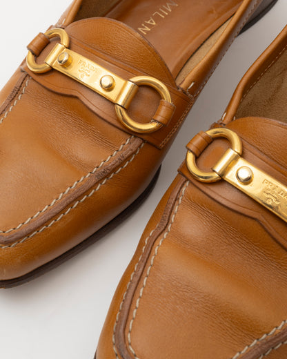 90s PRADA Toffee Loafers (37)