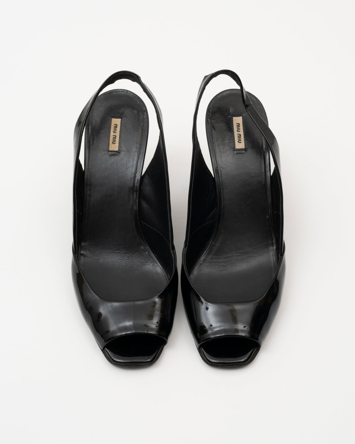 2000s MIU MIU Black Patent Wedges (36)