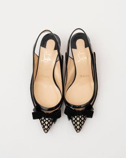 AW2018 CHRISTIAN LOUBOUTIN Slingback Kitten Heel (5.5)
