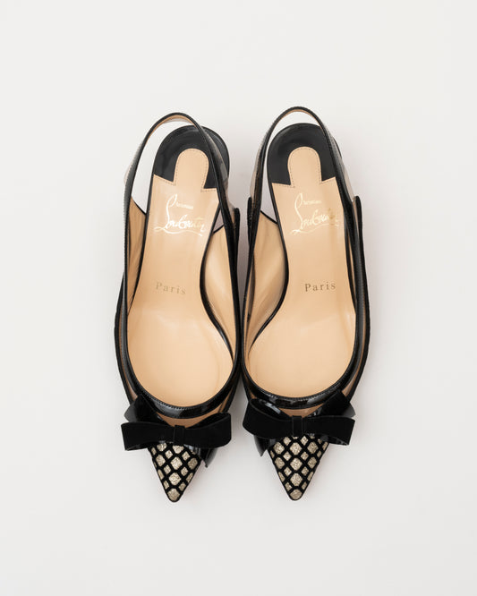 AW2018 CHRISTIAN LOUBOUTIN Slingback Kitten Heel (5.5)