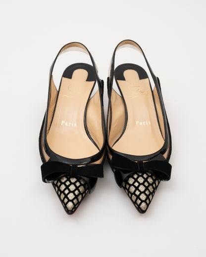 AW2018 CHRISTIAN LOUBOUTIN Slingback Kitten Heel (5.5)