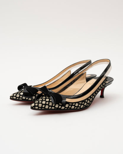 AW2018 CHRISTIAN LOUBOUTIN Slingback Kitten Heel (5.5)