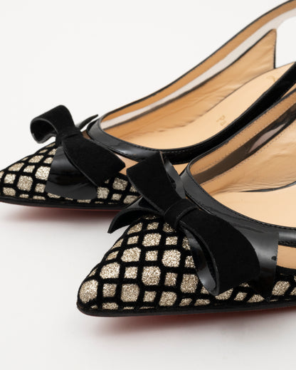 AW2018 CHRISTIAN LOUBOUTIN Slingback Kitten Heel (5.5)