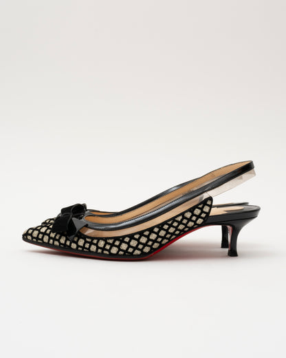 AW2018 CHRISTIAN LOUBOUTIN Slingback Kitten Heel (5.5)