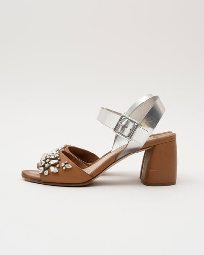 2000s MIU MIU Brown/Silver Crystal Heels (7)