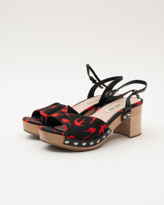 2000s MIU MIU Swallow Platform Sandals (36)