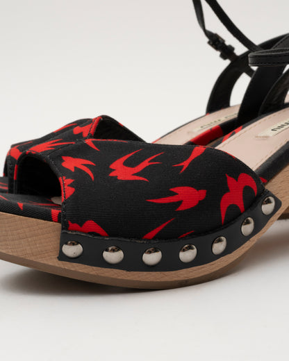 2000s MIU MIU Swallow Platform Sandals (36)