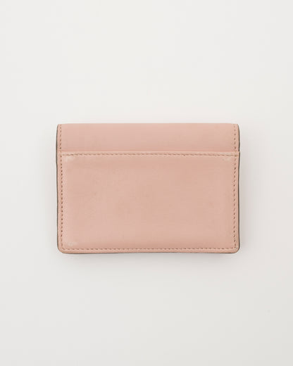 2000s CHLOE Blush Double Flap Leather Card Case