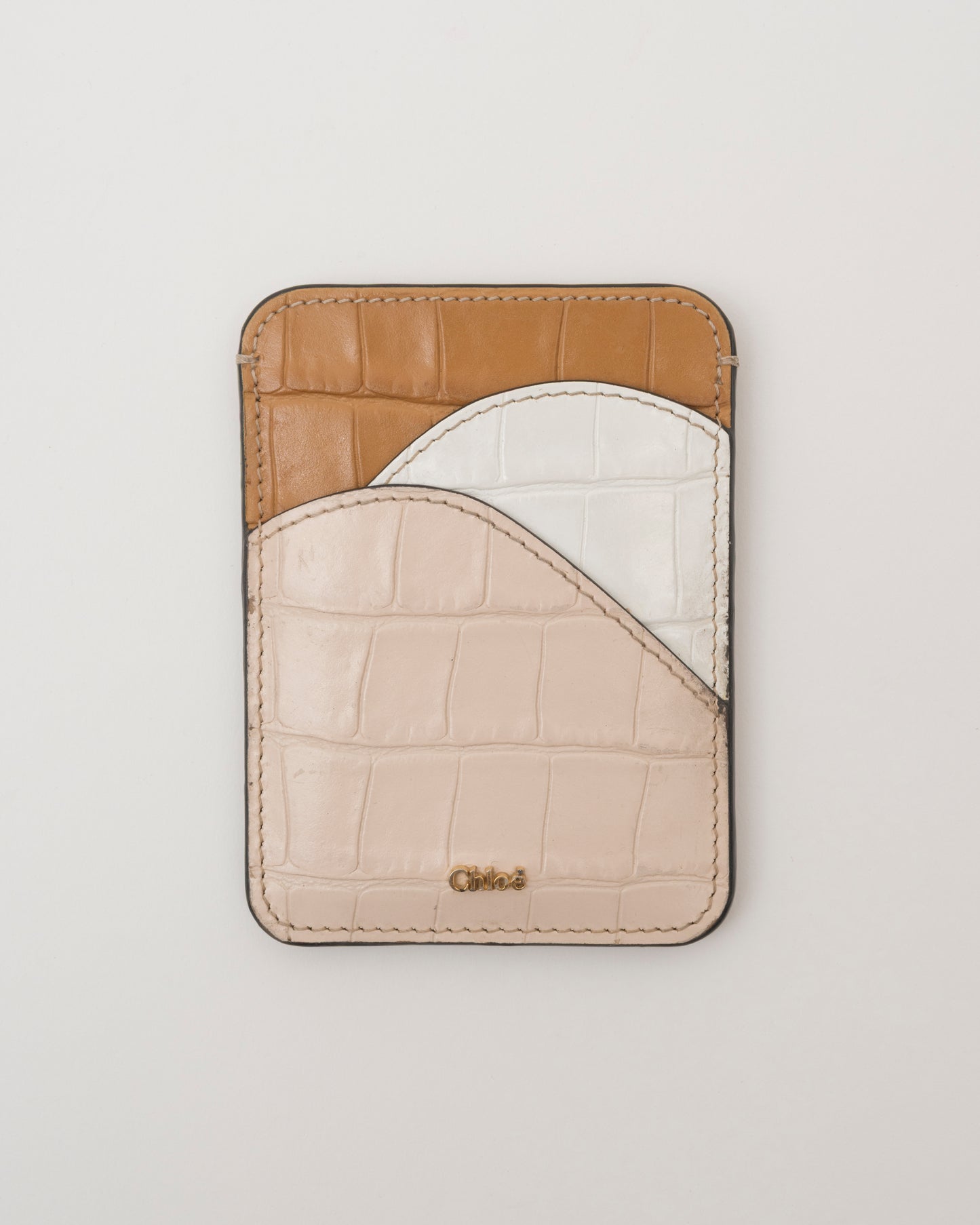 2000s CHLOE Colorblock Card Wallet