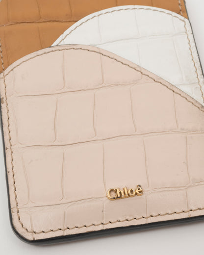 2000s CHLOE Colorblock Card Wallet