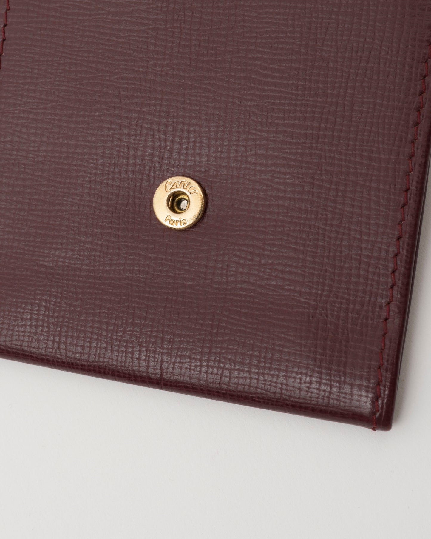 80s CARTIER Maroon Tiny Secret Case