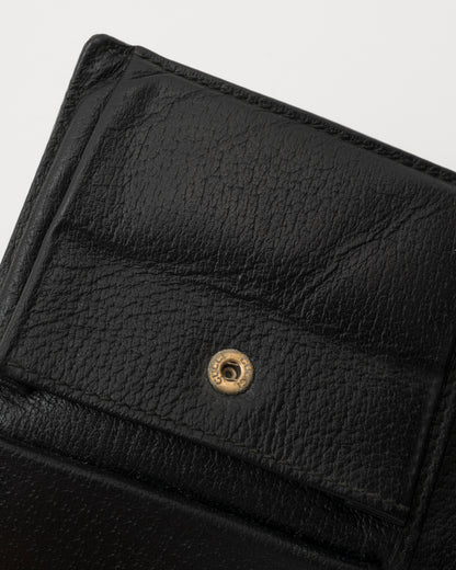 90s GUCCI Black Leather Marmont Wallet