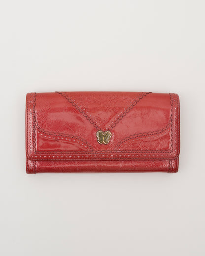 2000s ANNA SUI Red Butterfly Wallet