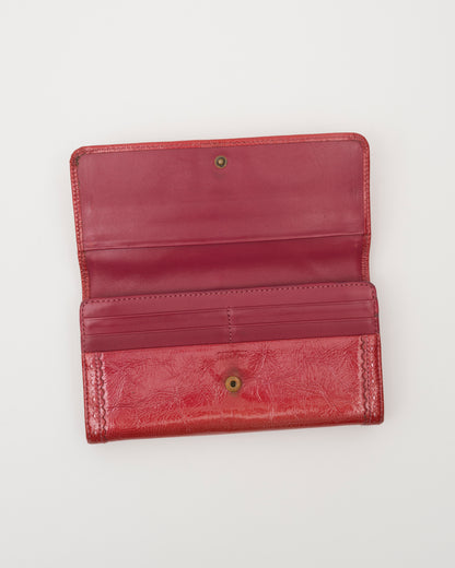 2000s ANNA SUI Red Butterfly Wallet