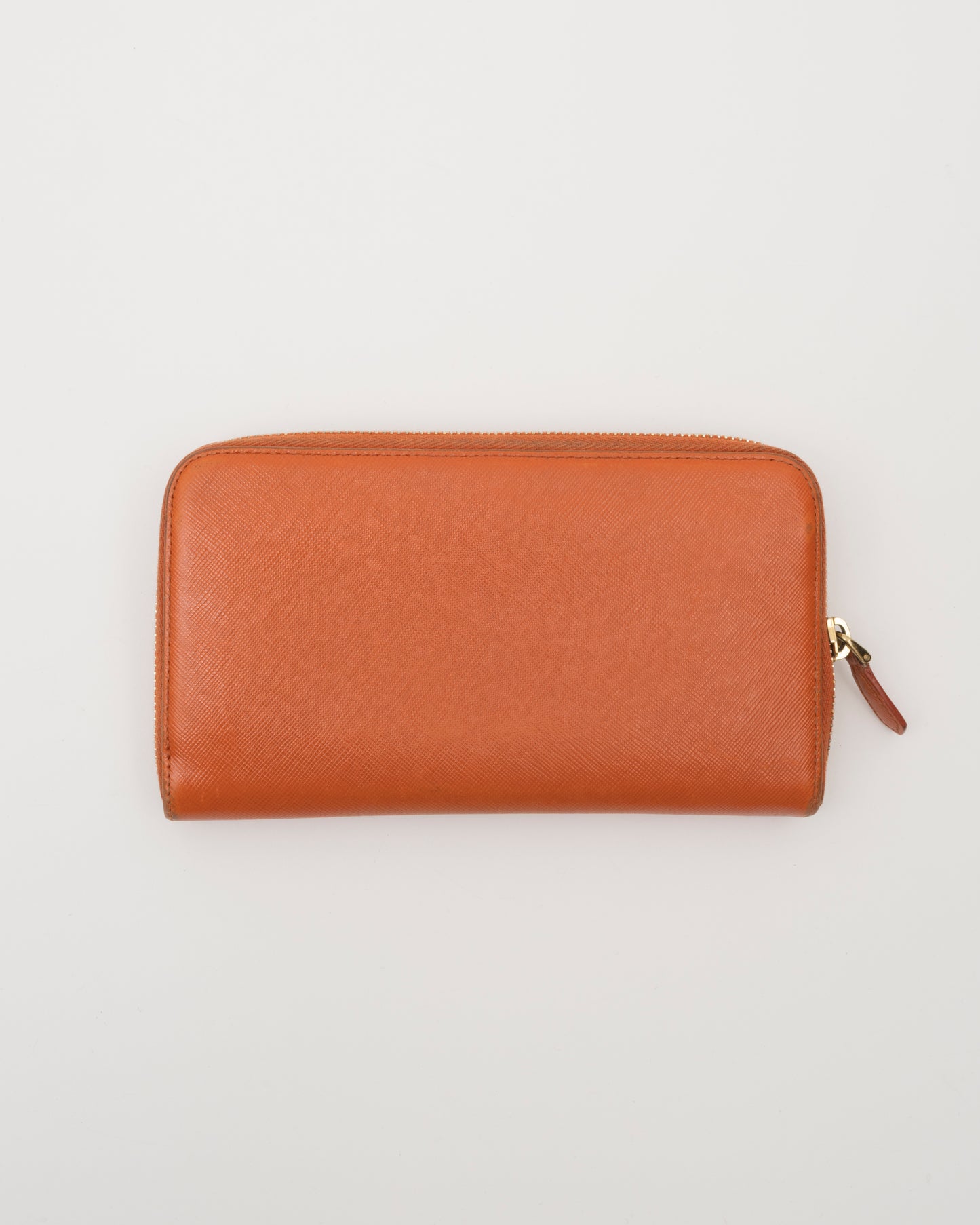 2000s PRADA Papaya Bow Long Wallet