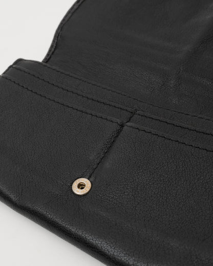2000s CHLOE Lily Black Metallic Wallet