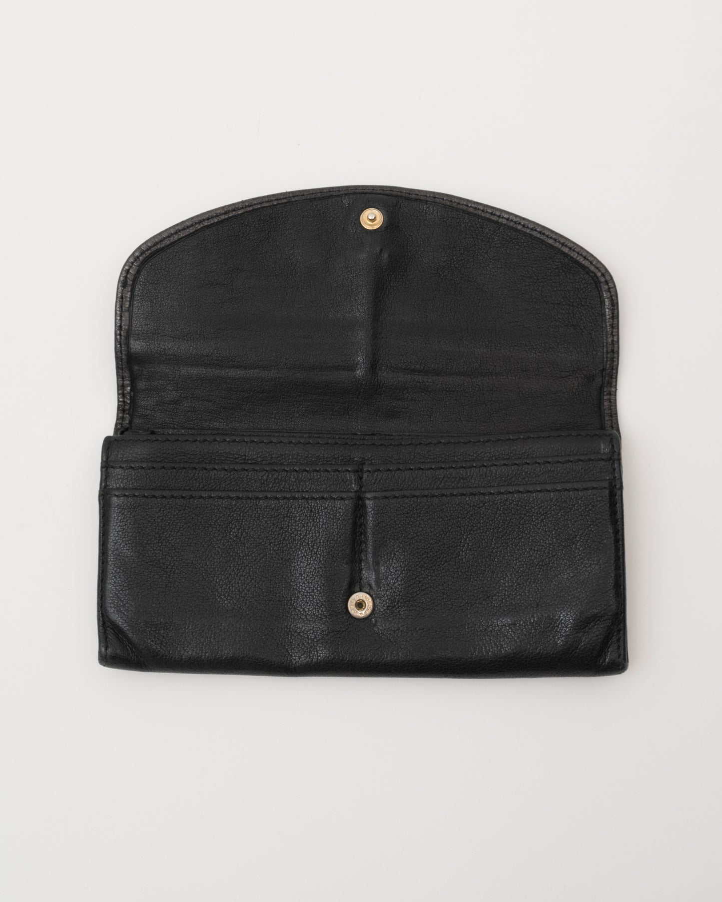2000s CHLOE Lily Black Metallic Wallet