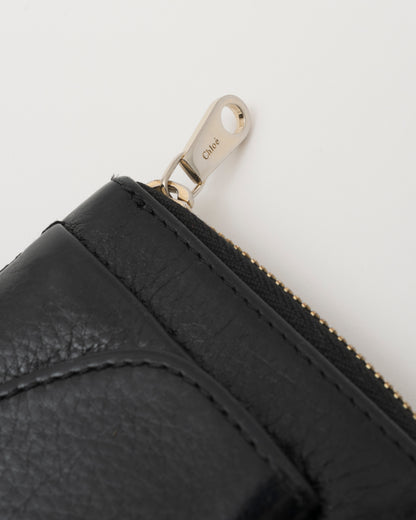 2000s CHLOE Black Lily Zip Wallet