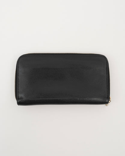 2000s CHLOE Black Lily Zip Wallet